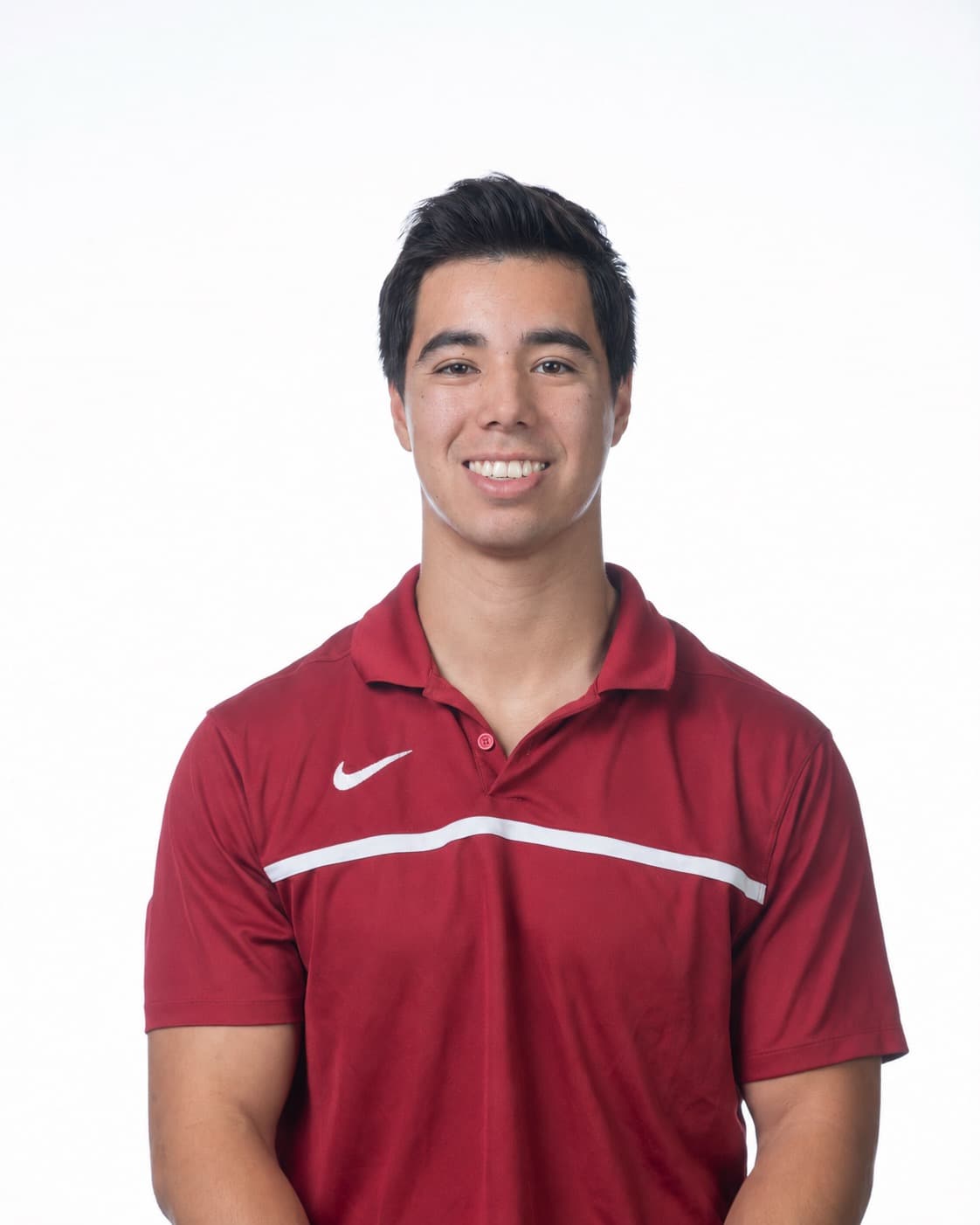 Jeremy Bischoff, USA National Team gymnast and WarmApp co-founder, in a Stanford polo